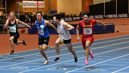 竞彩比分-拿下兔年首冠！苏炳添6秒59迎新赛季室内赛开门红